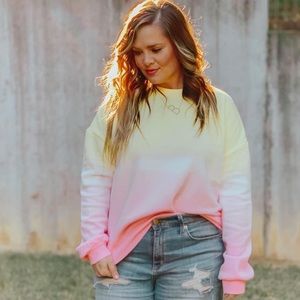 Tie dye ombré sweater